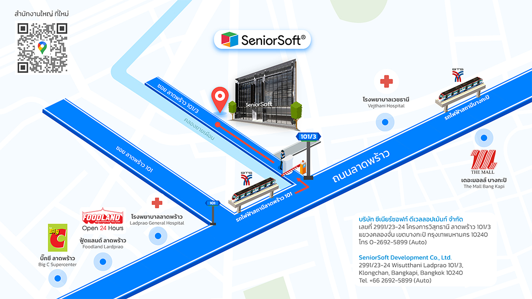 SeniorSoft New Head Office Map